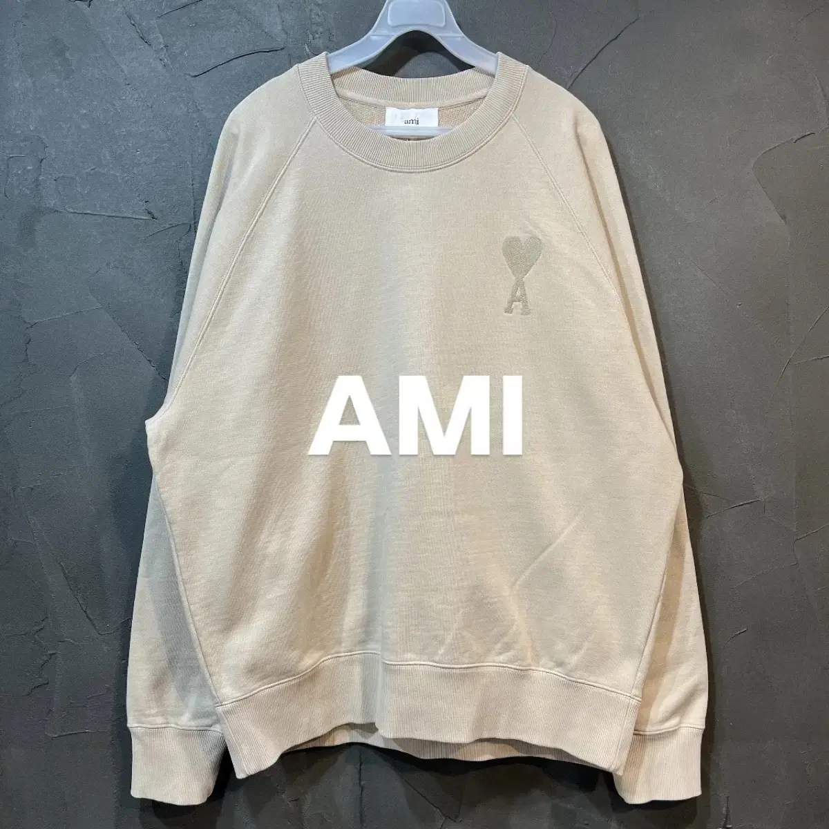 [XL] AMI 아미 크루넥 스웻 셔츠